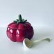 Pot en céramique barbotine tomate