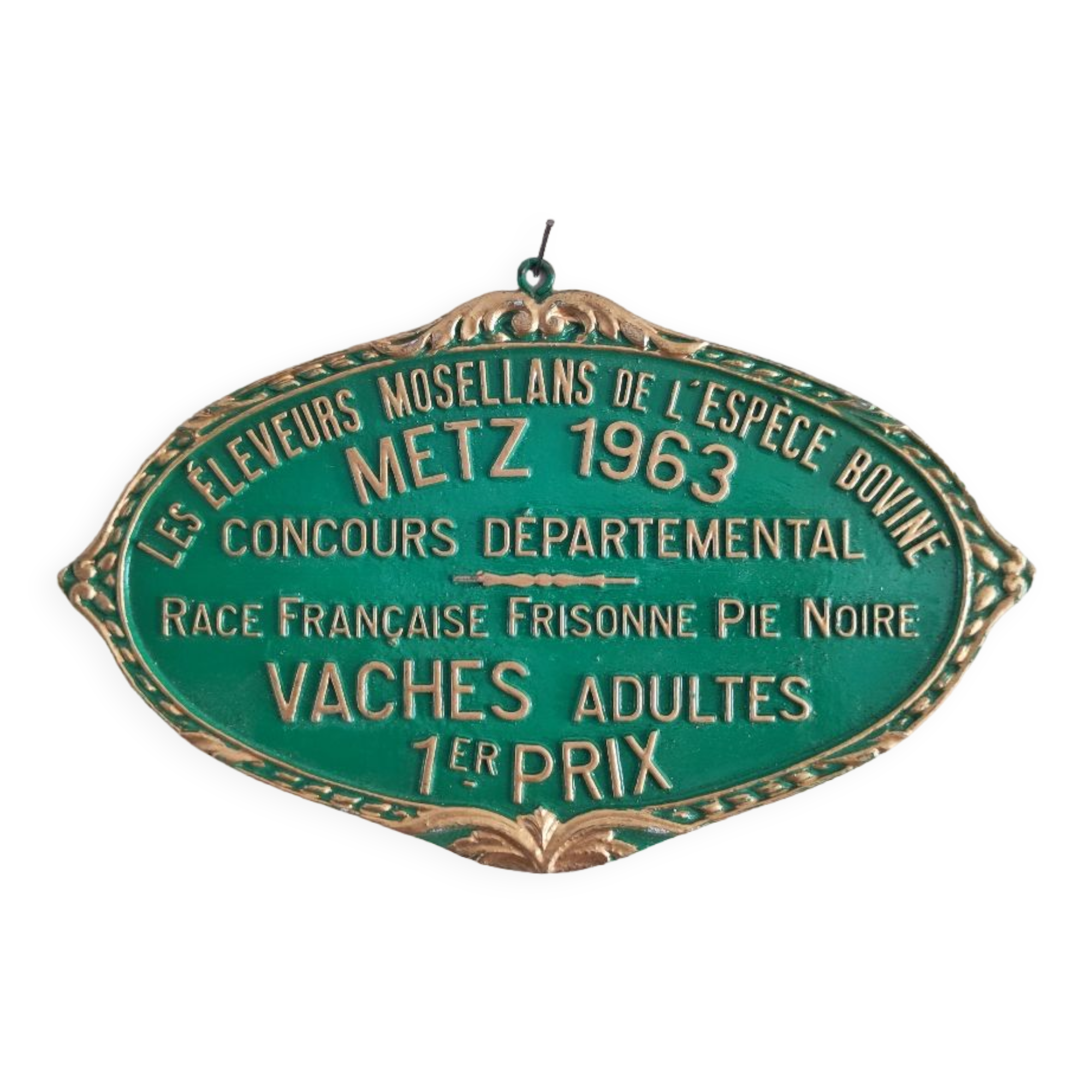 Agricultural competition plaque