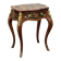 Louis XV style side table with marquetry and gilded bronze.