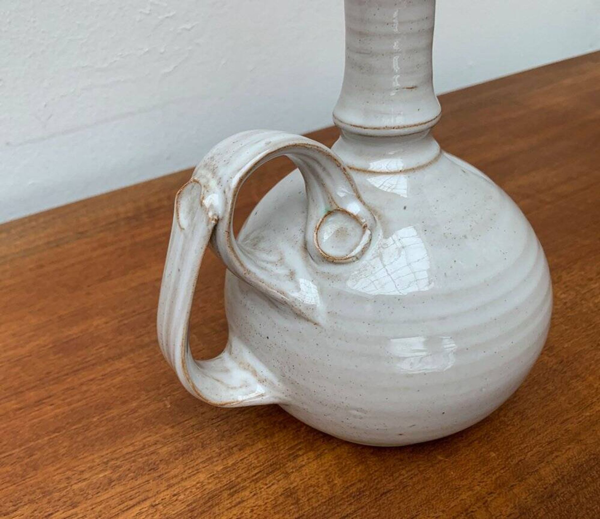 Mid-century Icelandic ceramic carafe by Sigurdar Haukssonar for Handunnid Pottery Iceland, 1960s.