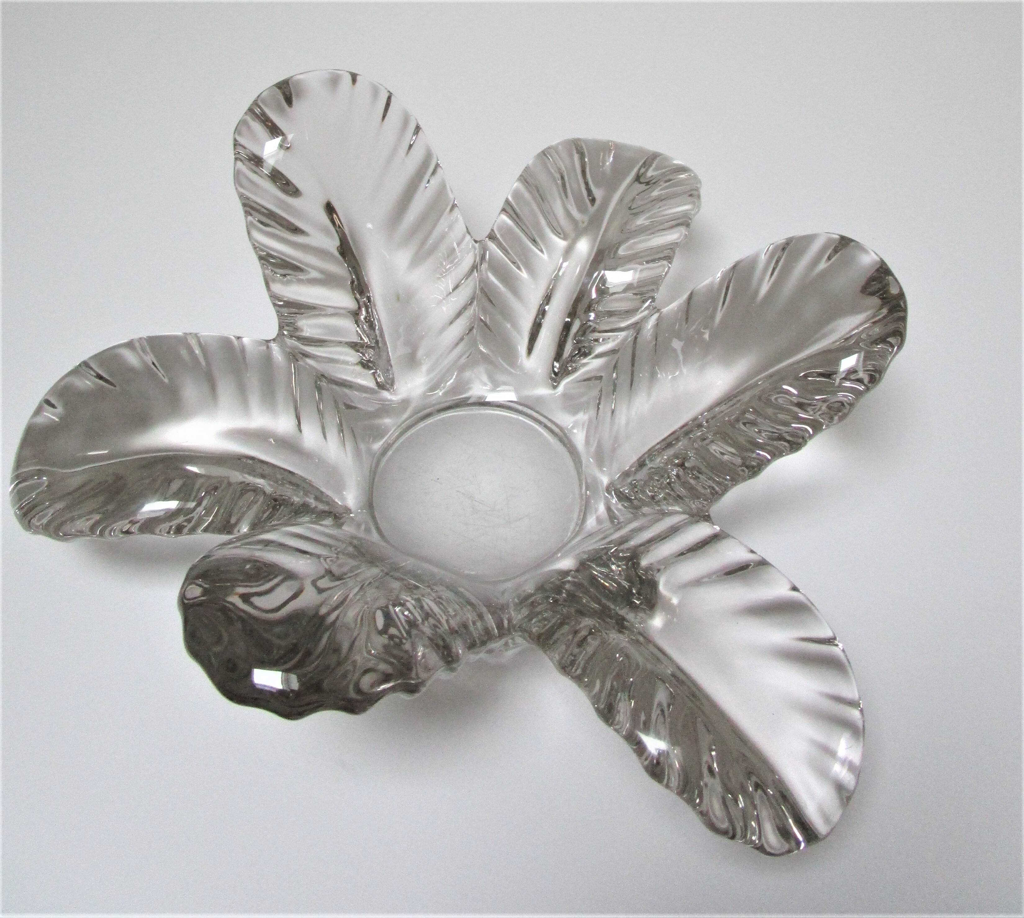 Flower candle holder glass centerpiece Pierre d'Avesn