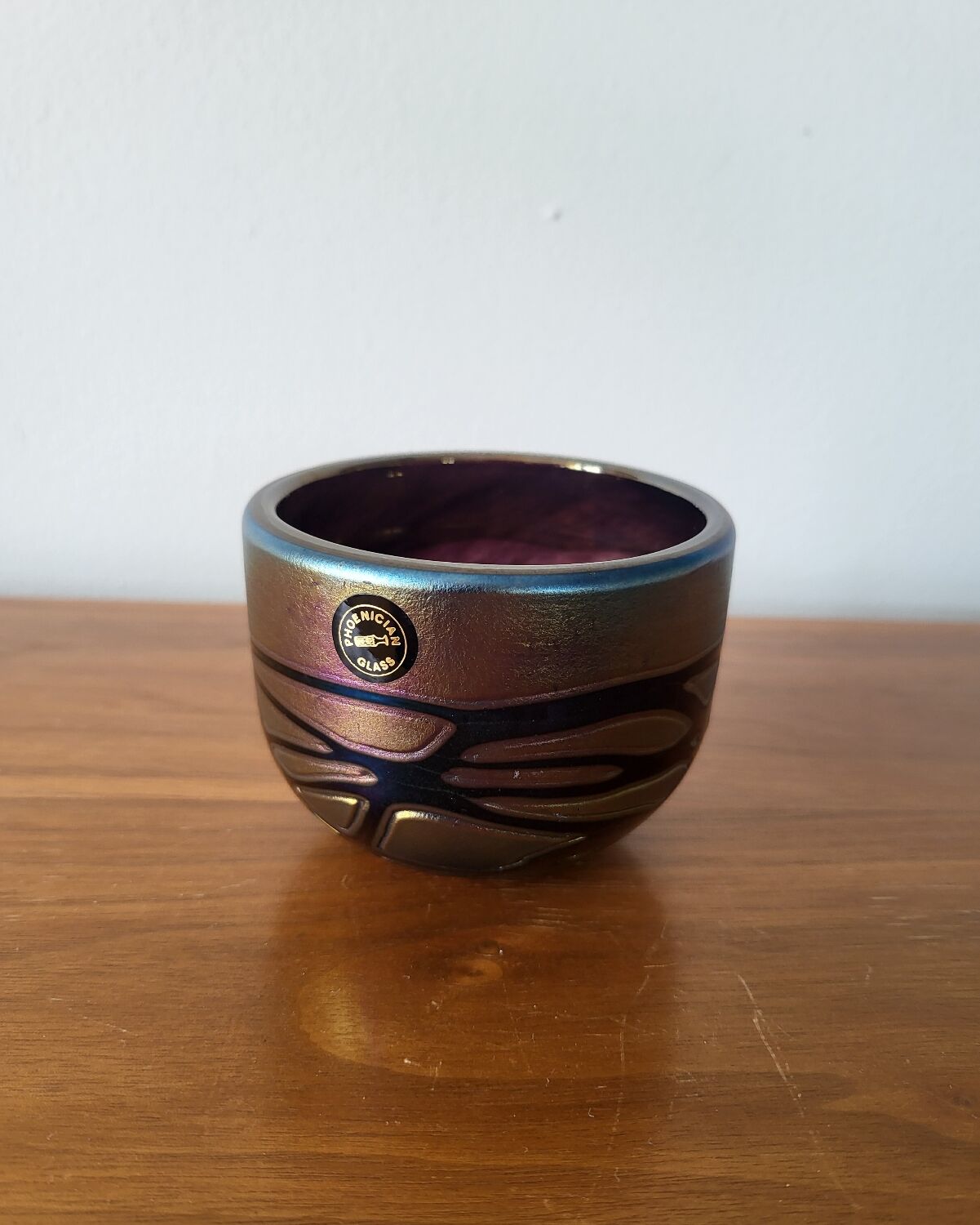 Empty Glass Ashtray Phoenician Malta 1980s