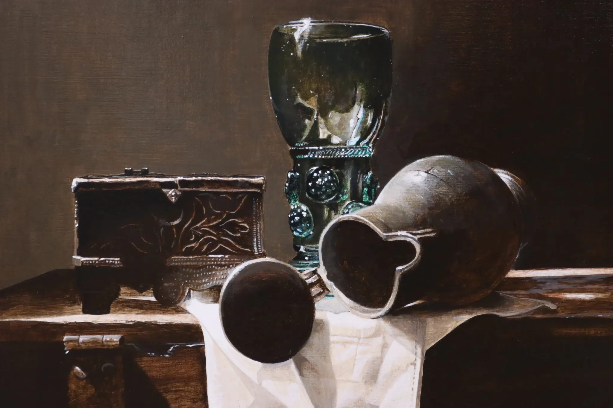 Still life with roemer and casket – Marjolein van den Berg, c. 2011