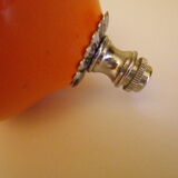 Vintage hanging from the 70s with chrome frame and enamelled orange ball finish