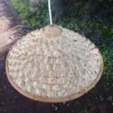 Vintage palm leaf pendant light