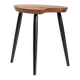 Palette-Shaped Teak Stool, Scandinavia, 1950s