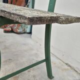 Old patinated garden bench 1950s