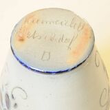 Vintage Stoneware Vase from Alsace Betschdorf - Blue Grey