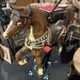 Carousel horse / decorative wooden horse, carved and varnished.