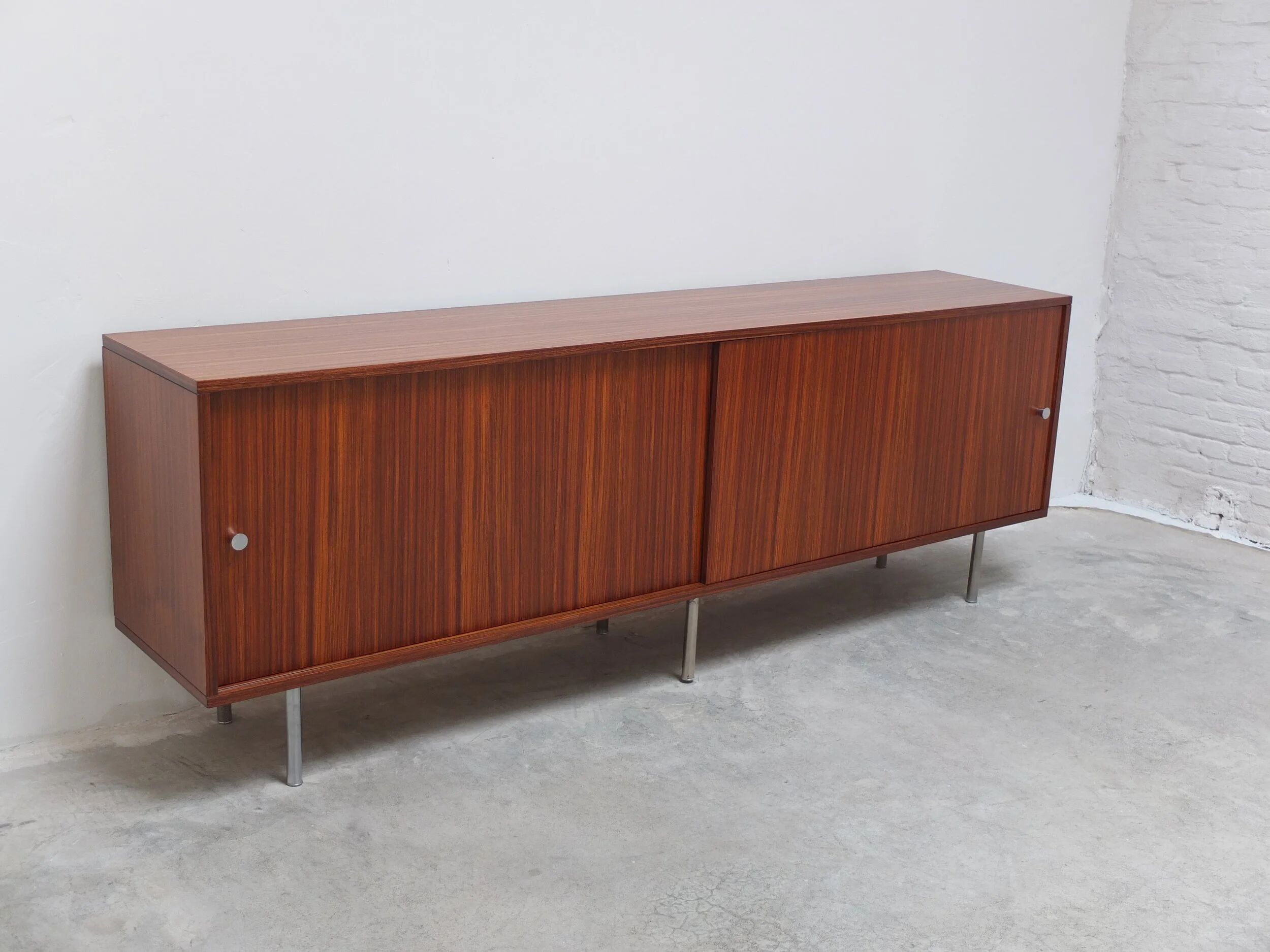 Large Zebrano sideboard by Alfred Hendrickx for Belform, 1960s
