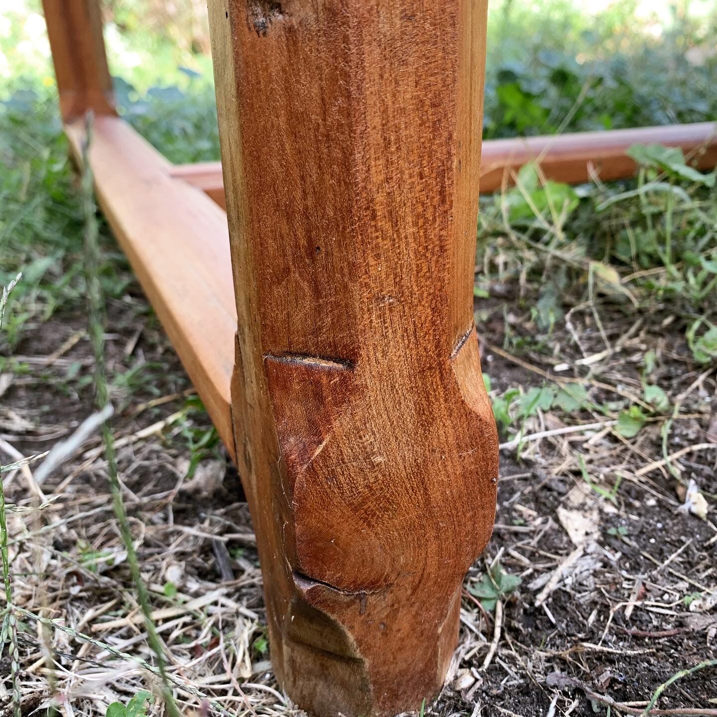 Old solid oak farm table