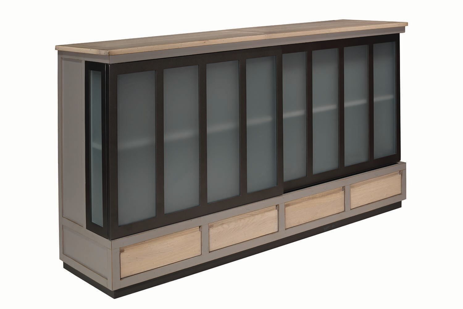Row with glass roofs