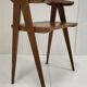 Vintage side table 1950 compass feet