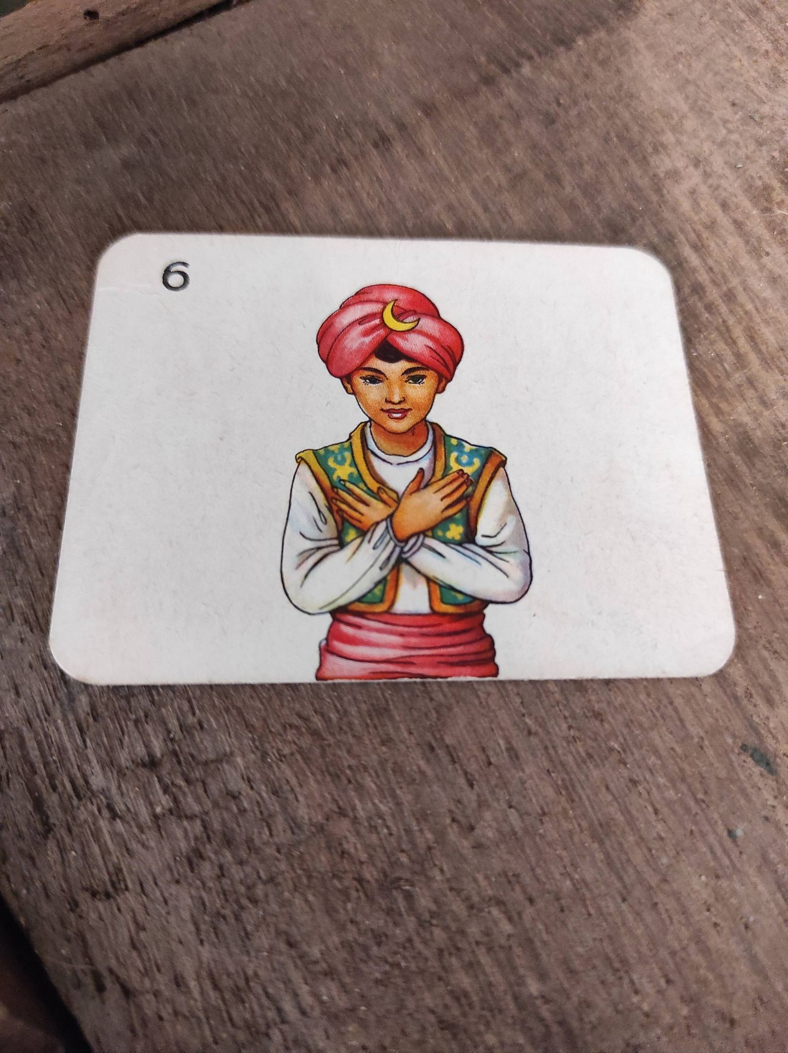 Vintage card game Tops and Tails around the World
