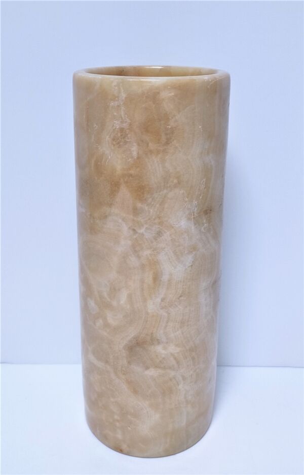 Vase rouleau onyx design années 70