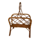 Porte revue en rotin vintage