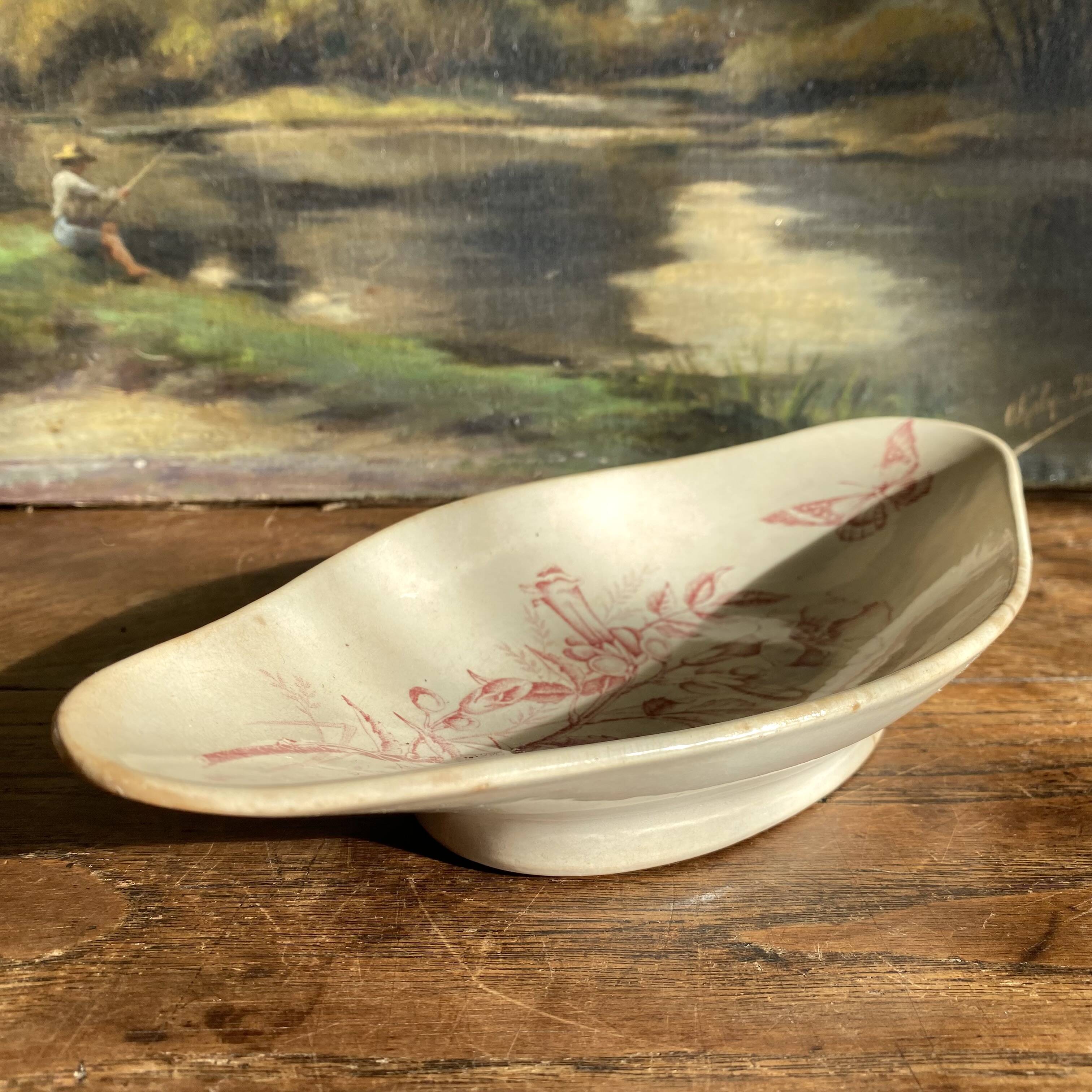 Badonviller ironstone dish with Virginia jasmine