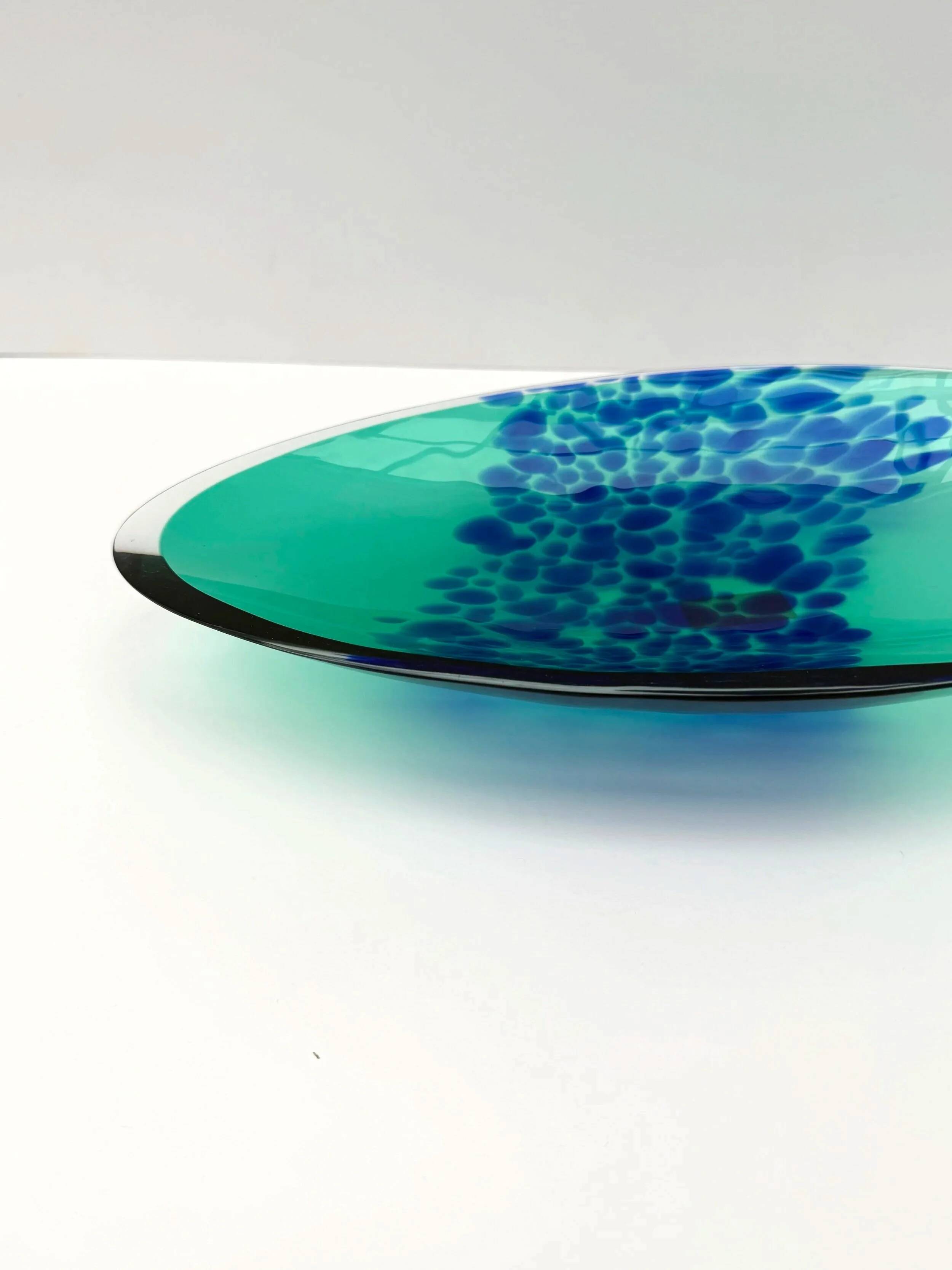 Polverini glass catchall, Italy 1990