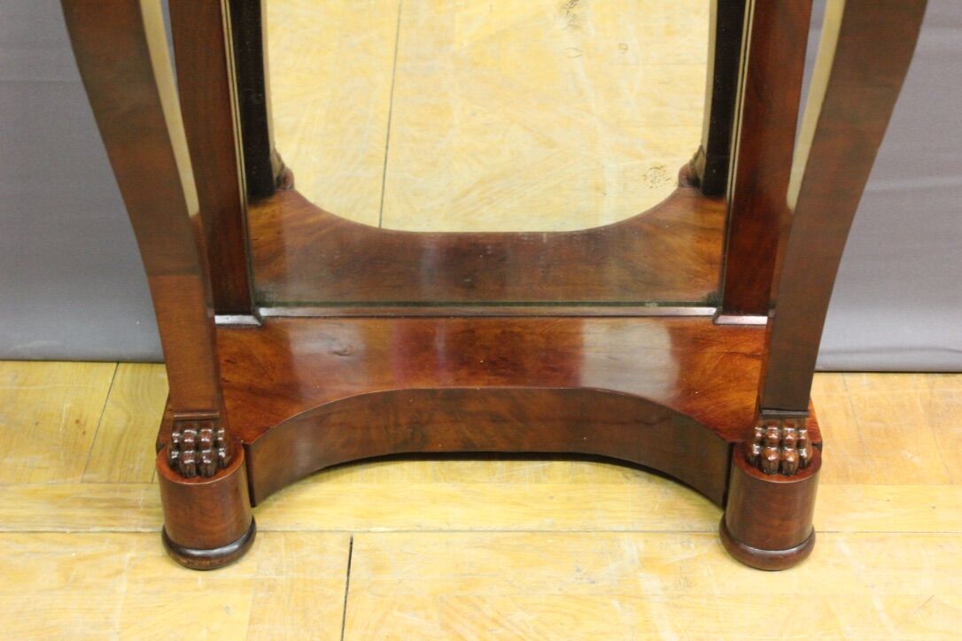 Period console Mahogany restoration XIX
