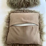 2 soft wool cushions