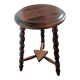 Tripod stool with turned legs