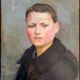 Huile sur panneau de bois - "Portrait de jeune homme" Jean Eritziane (1887-1925) -