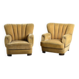 Pair of Danish Art Deco armchairs, 1940s