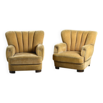 Paire de fauteuils Art Déco Danois, années 1940