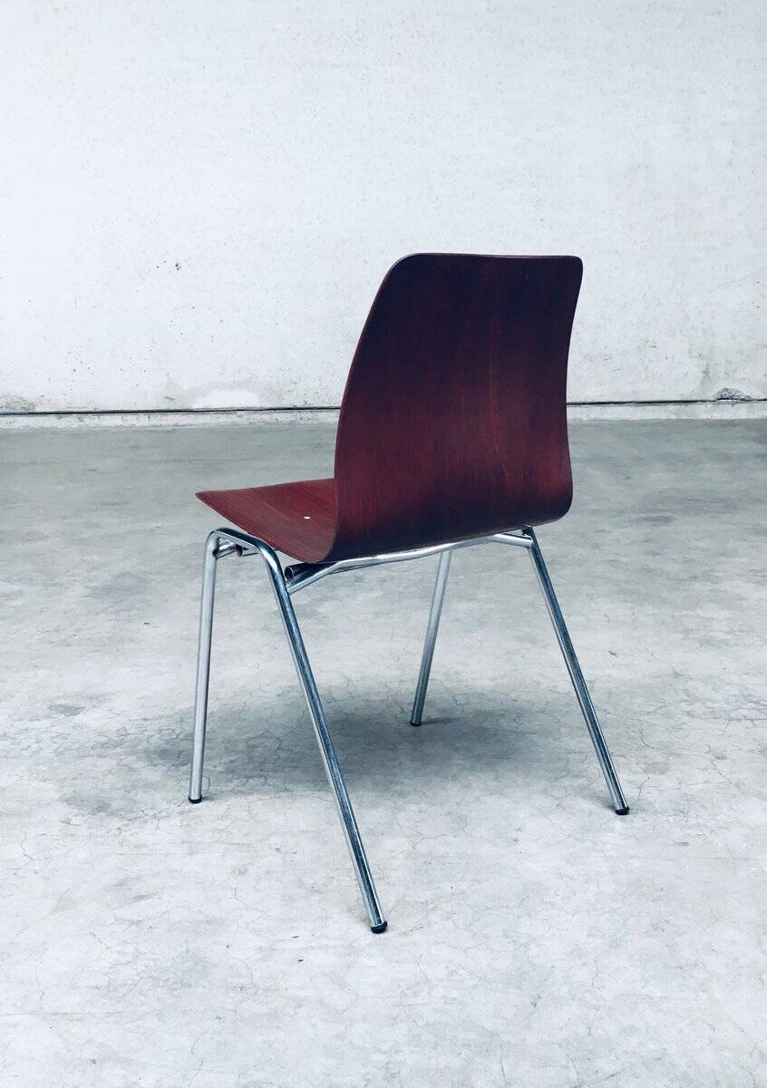 Mid-Century Design Stacking Chairs by Elmar Flötotto for Pagholz, Germany, 1960s, Set of 12