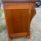Restoration period walnut chest of drawers with a scroll handle