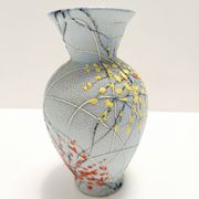 Handcrafted  and Hand-painted Multicolored Ceramic Vase by Fanciullacci, It