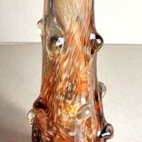 Murano glass vase with buttons pulled 50s