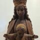 statue of the holy virgin in cast iron