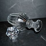BACCARAT Carafe à liqueur ancienne en cristal taillé à côtes plates 1840