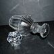 BACCARAT Antique liqueur carafe in cut crystal with flat ribs 1840
