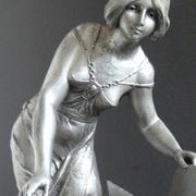 Art nouveau letter holder by Elsie Ward Hering