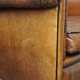 Vintage sheep leather armchair/design armchair with a beautiful look