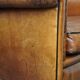 Vintage sheep leather armchair/design armchair with a beautiful look