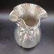 Jean Goardere Silver-plated 95% pewter vase, Art Deco period, circa 1940