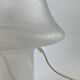White clear glass peill and putzler mushroom table lamp