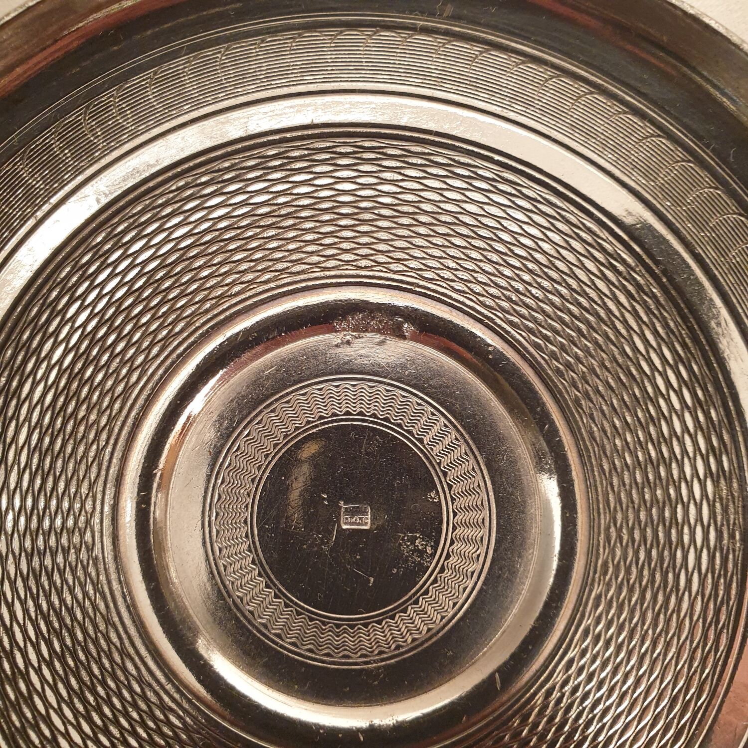 2 silver metal cups