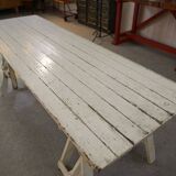 1950s white patina pine table