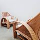 Vintage pink rattan bamboo lounge set ‘Boho-style’