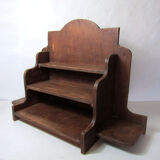 Old atypical wooden shelf