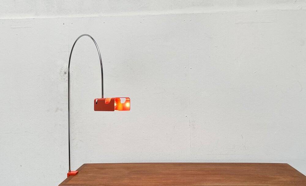 Mid-century modern space age spider arc table lamp, 1960s.