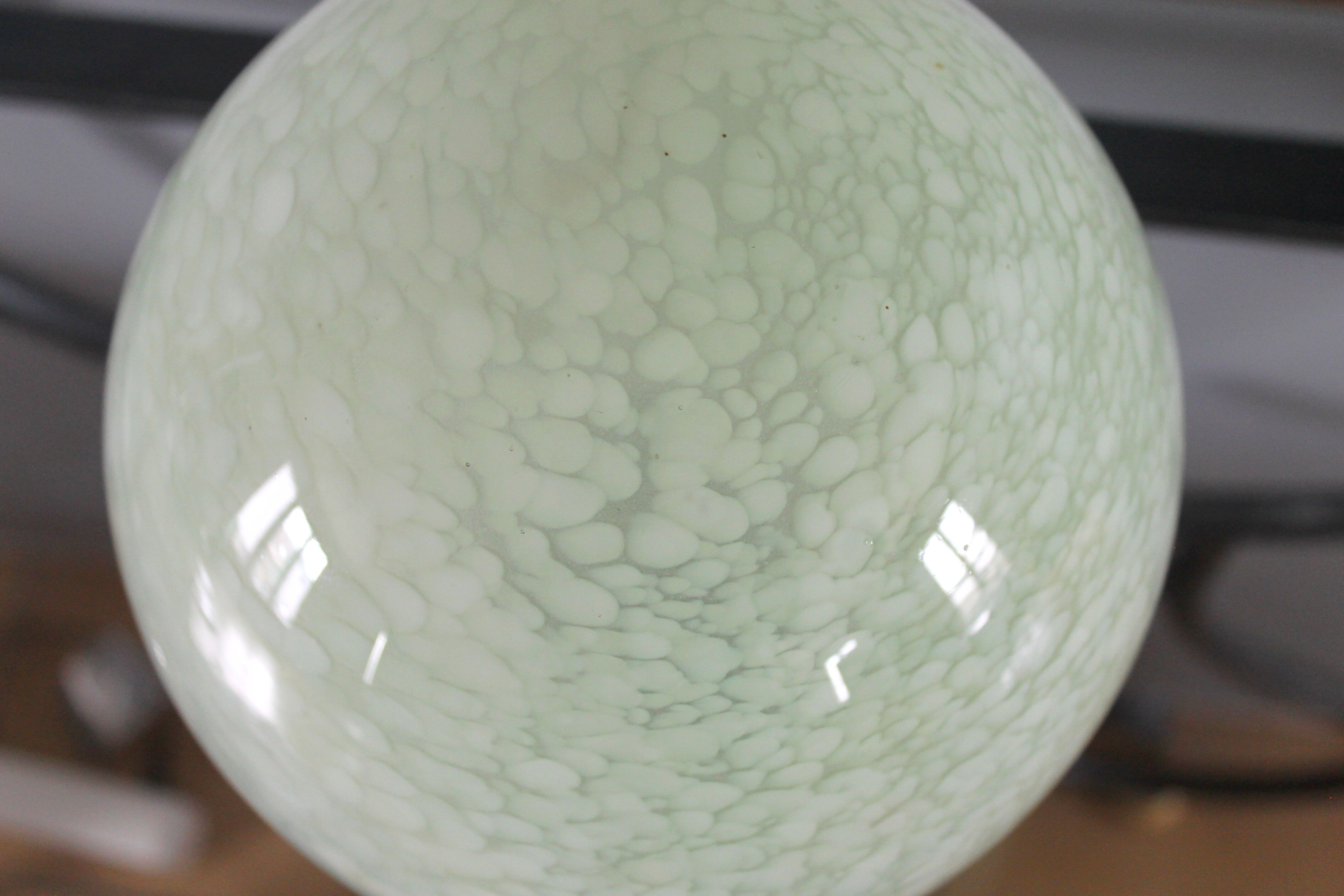 Chichy art deco opaline globe ceiling
