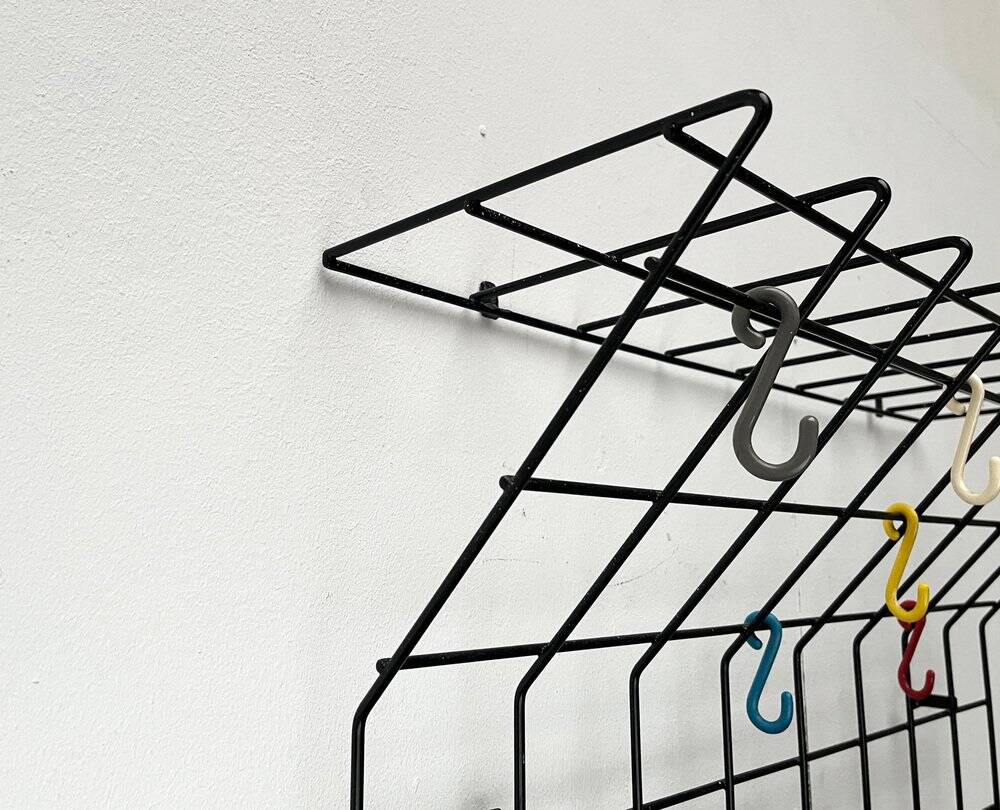 Minimalist German coat rack from the mid-century, 1960s.