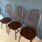 Trois chaises vintage