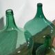 Antique green demijohns (c.1920). 3-piece set #6