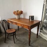 Oak farm table, wooden desk